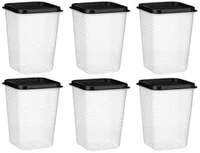 RILION Small Container for Kitchen, Set of 6 - BPA Free, Airtight Food Storage Containers with Lids - Ideal for Spices, Snacks, and Pantry Organization