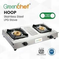 Greenchef Hoop Stainless Steel Manual Gas Stove  (2 Burners)