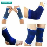 ADONYX Combo of Knee,Palm, Knee Support  (Blue)