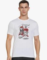 NEWPORT Men Black Graphic Print Cotton T-Shirt