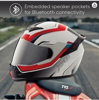 TVS XPOD Aerodynamic Helmet for Men-ISI DOT Certified, Ultrawide Visor, Quick Release Strap-Premium Bike Helmet with Enhanced Air Circulation