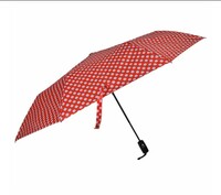 Instamart - Fenda 3 Fold 23.5" Umbrella For Men and Women, Red (location specific)