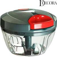 DDecora 3 Stainless Steel Blade, powerful mini handy quick 450 ml (GRAY) Vegetable & Fruit Chopper 