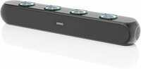 GOVO Gosurround 320 | 50W Bluetooth SoundBar, 4000 Mah Battery, 2.0 Channel with 58Mm Drivers, Multicolor Led Lights with TWS, Aux, Bluetooth and USB (Platinum Black)