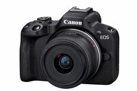 Canon EOS R50 RF-S18-45mm f/4.5-6.3 is STM Mirrorless Camera (Black)- 4K Video Vlogging with 24.2 MP 
