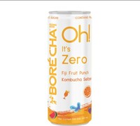 Instamart - Borecha Fiji Fruit Punch Zero Sugar Prebiotic Kombucha Seltzer & more Upto 75% Off(location specific)