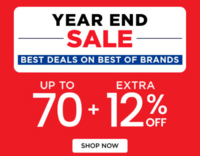Lifestyle Year End Sale - Upto 70% off + Extra 12% off