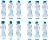 MILTON Oscar 1000 ml Bottle  (Pack of 12, Blue, PET)