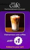 Zepto Cafe -Vietnamese cold coffee