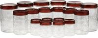 MILTON Plastic Grocery Container - 270 ml, 665 ml, 1240 ml  (Pack of 18, Brown)