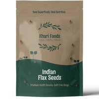 Khari Foods Organic Indian Flax Seeds, High in Omega 3 & Anti-oxidants, Helps Fat Loss (250g) [Mumbai - 400056]