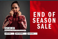 Adidas End Of Season Sale  Flat 40% Off + Extra 15% Off on orders above Rs.4999 (New Year Special)