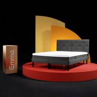 Emma Hybrid Mattress King Size Bed | German Mattress Brand 15 Year Warranty | Halo Orthopedic Memory Foam Mattress Spring Ortho Mattress, 6 Layer 8-Inch Medium Firm Double Bed Full Size Bed 84x72 inch