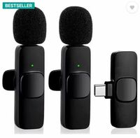 MOOZMOB K9 Wireless Mic for Type C Mobiles for Youtube Dual User Wireless Collar Microphone
