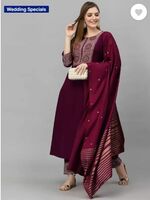 Klosia Women Cotton Blend Kurta Pant Set