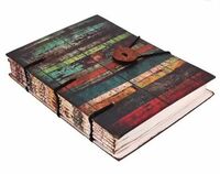 CRAFT CLUB Vintage stripes print in special binding notebook Regular Journal Unruled 144 Pages  (Multicolor)