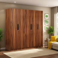 Witty Wud Mosaic - 5 Door Wardrobe (Vintage Sheesham Colour )