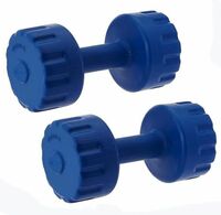 STAR X, StarX - Sports Intruder 1 Kg PVC Dumbbells Weights | Hand Weight Dumbbell | Exercise and Fitness Training Equipment for Home and Gym Use | Fixed Dumbbell For Men and Women - Blue