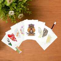 ToyMagic Mystical Mandala Coloring DIY Art & Craft Set|Includes 8 Printed Sheet for Coloring with 12 Sketch Pens|Creative Sets Learning & Activity Toy|Birthday Gift for Kids|Made in India