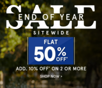 Pepe Jeans End of Year Sale: Flat 50% Off Sitewide + Buy 2 or more & Get Extra 10% Off