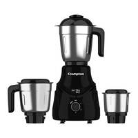 CROMPTON DS 750W Mixer Grinder- 750W Powertron Motor for faster grinding results | Motor Vent-X for durability | 3 SS Jars (1.5, 1L, 0.4L) | 2 Years Warranty on Product & Motor.