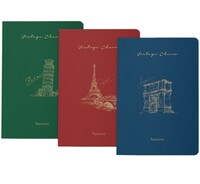 Big Basket - Paperkraft Vintage Series - Color Kraft With Vintage Items Theme : 210 Mm X 148 Mm,176 Pages, Unruled, Sewn & Perfect Bound, Pack Of 3(location specific)