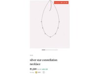 Silver star constellation necklace* from *GIVA*.