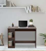 Denzel Computer Table in Wenge Finish with Keyboard Slider