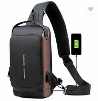 Small 1 L Backpack Multifunction Anti-Theft Sacgear Backpack Sling Bag Shoulder Crossbody Chest Bag  (Black)