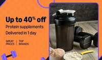 Amazon - Upto 40% Off Protein Supplements 