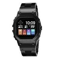 Vibez Vintage Luxury Smart Watch for Women & Men with 1.57 TFT HD Display, Metal Straps, Health Monitoring, Bluetooth Calling Smartwatch, IP67, Sports Mode, Unisex Smartwatch for Men & Women (Black)