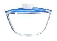  Kingston High Borosilicate Mixing Bowl - Bluelid 1 L 