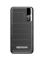 GIZMORE : Powerbank, 10000mAh, 22W, Dual Output Ports (Black) (Available Gurgaon, Check yours)