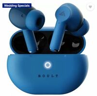 Boult W40 with Quad Mic ENC, 48H Battery Life, Low Latency Gaming, Made in India, 5.3v Bluetooth  (Denim Blue, True Wireless)