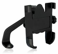 OTOROYS Metal CNC Bike Mount Holder Navigation 360 Degree Rotation Mirror Cradle for All Smartphones Bicycle, Motorcycle, Scooty (Black)