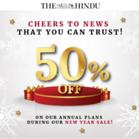 The Hindu - 60% off on annual plans