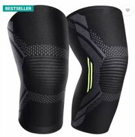 Leosportz 2 Pack Brace, Compression Sleeve Unisex, Running,Gym, Hiking Knee Support