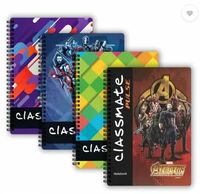 Classmate Pulse 1 Subject (267 X 203 mm) Spiral Regular Notebook Single Line 160 Pages  (Multicolor, Pack of 4)