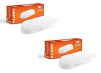 Pack of 2 Halonix 10W LED Oval Shape Outdoor Bulkhead | Outdoor light waterproof IP65 | Waterproof Porch Light for Outdoor Garden Bathroom Light (Cool White, )