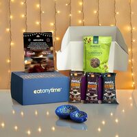 Eat Anytime Premium Gift Hamper With Hazelnut date Ladoo 50g, Ragi Bar Pack of 3 | Replacement of Energy & Protein Bars | Gift Hamper For Friends & Family | Sugar Free Hazelnut date Ladoo