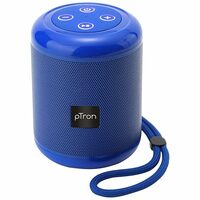 pTron Quinto 5W Wireless Bluetooth 5.0 Speaker with Dynamic Sound, 6Hrs Playtime, Mini Outdoor Speaker with 3.5mm Aux/Micro SD/USB Drive Slots, Built-in Mic, Full Music & Call Controls (Blue)