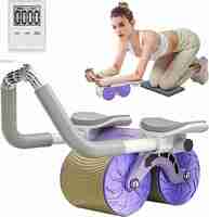 seasons Roller Wheel Exercise with Elbow Support, Automatic-Rebound Abdominal Wheel Ab Exerciser  (Multicolor)