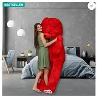 CRAZY DIPS Teddy Bear 3 feet Stuffed Animals Plush Toy Doll for Girlfriend Children Red (90 cm) - Carrot - 90 cm  (Red)
