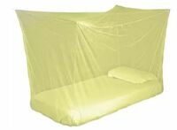 Sunflower Products Nylon Adults Orange Double Bed Mosquito Net Mosquito Net (Orange, Bed Box)