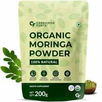 Carbamide Forte 100% Organic Moringa Powder - Moringa Oleifera - USDA Certified | Moringa Leaves Powder | Moringa Powder Organic for Immunity, Digestion & Energy | Drumstick Leaves Powder - 200g


