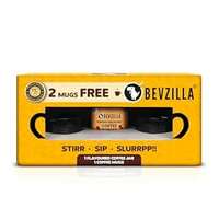Limited-time deal: Bevzilla Turkish Hazelnut Premium Edition Pack - 2 Free Coffee Mugs | 100% Arabica Beans | Instant Coffee | 75 gms Pack | Makes up to 40 cups | Best for Espresso, Latte, Cappuccino