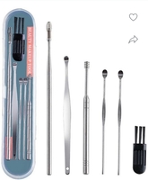 Take a look at this HUDA CRUSH Ear Wax Cleaner Ear Cleaning Tools kit Stick Set Spring Curette Earwax Remover on Flipkart 