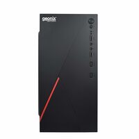 GEONIX Metal Gx-1712 Cabinet/Computer Case with Audio Port, 2 USB 2.0 Port, Micro/Mini ATX Compatible, Ideal for Home, Office, Gaming (Black)