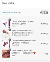 Blur India - buy1 get2 free + freebie