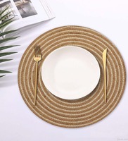 Asher (15x15) Brown Jute (Set of 2) Placemat